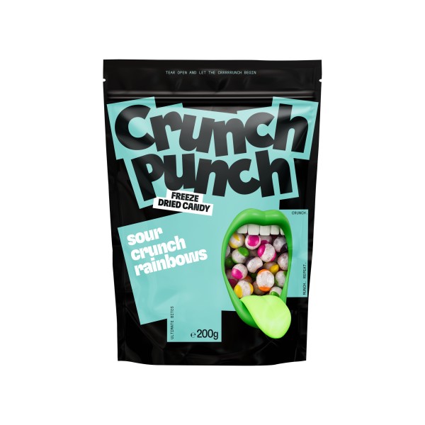 Crunch Punch Sour Crunchy Rainbow 200 Gr x 12 - My Candy Shop - Revendeur